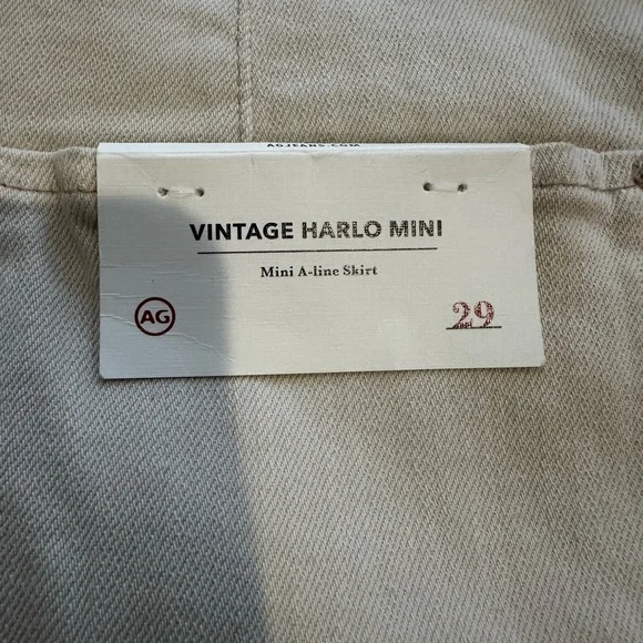 AG Cream Jean Mini Skirt - Picture 6 of 13